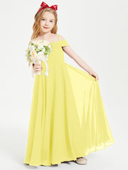 Off-the-Shoulder Dresses for Stylish Junior Bridesmaids Lemon