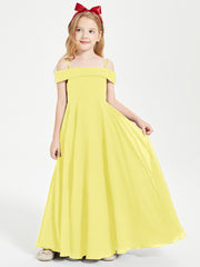 Off-the-Shoulder Dresses for Stylish Junior Bridesmaids Lemon