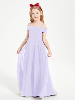 Off-the-Shoulder Dresses for Stylish Junior Bridesmaids Lilac