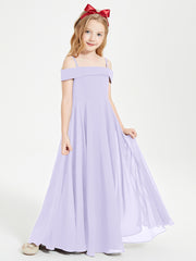 Off-the-Shoulder Dresses for Stylish Junior Bridesmaids Lilac