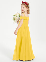Off-the-Shoulder Dresses for Stylish Junior Bridesmaids Marigold