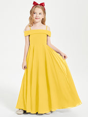 Off-the-Shoulder Dresses for Stylish Junior Bridesmaids Marigold