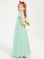 Off-the-Shoulder Dresses for Stylish Junior Bridesmaids Mint Green