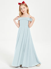Off-the-Shoulder Dresses for Stylish Junior Bridesmaids Mist