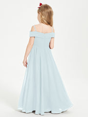 Off-the-Shoulder Dresses for Stylish Junior Bridesmaids Mist