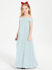 Off-the-Shoulder Dresses for Stylish Junior Bridesmaids Mist