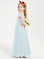 Off-the-Shoulder Dresses for Stylish Junior Bridesmaids Mist