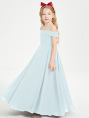 Off-the-Shoulder Dresses for Stylish Junior Bridesmaids Mist