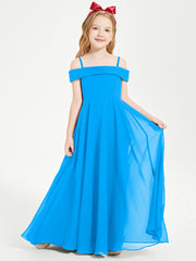 Off-the-Shoulder Dresses for Stylish Junior Bridesmaids Ocean Blue