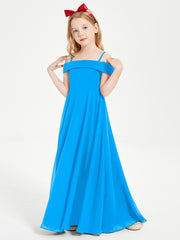 Off-the-Shoulder Dresses for Stylish Junior Bridesmaids Ocean Blue