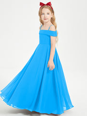 Off-the-Shoulder Dresses for Stylish Junior Bridesmaids Ocean Blue
