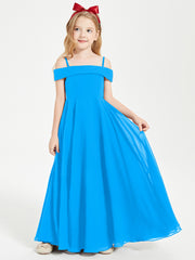 Off-the-Shoulder Dresses for Stylish Junior Bridesmaids Ocean Blue