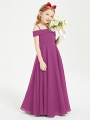 Off-the-Shoulder Dresses for Stylish Junior Bridesmaids Orchid