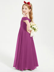Off-the-Shoulder Dresses for Stylish Junior Bridesmaids Orchid