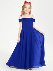 Off-the-Shoulder Dresses for Stylish Junior Bridesmaids Royal Blue