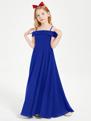 Off-the-Shoulder Dresses for Stylish Junior Bridesmaids Royal Blue