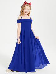 Off-the-Shoulder Dresses for Stylish Junior Bridesmaids Royal Blue