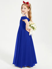 Off-the-Shoulder Dresses for Stylish Junior Bridesmaids Royal Blue