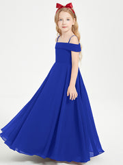 Off-the-Shoulder Dresses for Stylish Junior Bridesmaids Royal Blue
