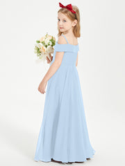 Off-the-Shoulder Dresses for Stylish Junior Bridesmaids Sky Blue