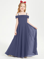 Off-the-Shoulder Dresses for Stylish Junior Bridesmaids Stormy
