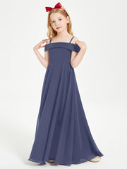 Off-the-Shoulder Dresses for Stylish Junior Bridesmaids Stormy