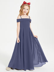 Off-the-Shoulder Dresses for Stylish Junior Bridesmaids Stormy