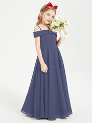 Off-the-Shoulder Dresses for Stylish Junior Bridesmaids Stormy