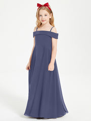 Off-the-Shoulder Dresses for Stylish Junior Bridesmaids Stormy