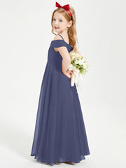 Off-the-Shoulder Dresses for Stylish Junior Bridesmaids Stormy