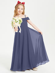 Off-the-Shoulder Dresses for Stylish Junior Bridesmaids Stormy