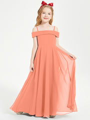 Off-the-Shoulder Dresses for Stylish Junior Bridesmaids Sunset
