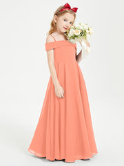 Off-the-Shoulder Dresses for Stylish Junior Bridesmaids Sunset