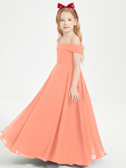 Off-the-Shoulder Dresses for Stylish Junior Bridesmaids Sunset