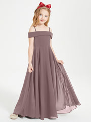 Off-the-Shoulder Dresses for Stylish Junior Bridesmaids Vintage Mauve