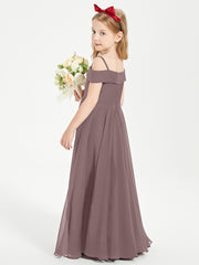Off-the-Shoulder Dresses for Stylish Junior Bridesmaids Vintage Mauve