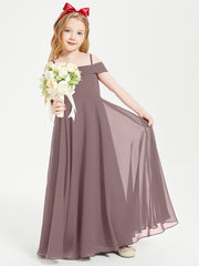Off-the-Shoulder Dresses for Stylish Junior Bridesmaids Vintage Mauve