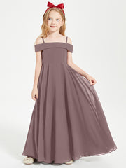 Off-the-Shoulder Dresses for Stylish Junior Bridesmaids Vintage Mauve