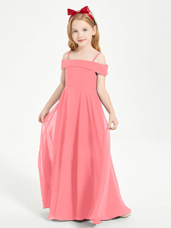 Off-the-Shoulder Dresses for Stylish Junior Bridesmaids Watermelon