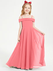 Off-the-Shoulder Dresses for Stylish Junior Bridesmaids Watermelon