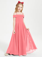 Off-the-Shoulder Dresses for Stylish Junior Bridesmaids Watermelon