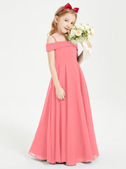 Off-the-Shoulder Dresses for Stylish Junior Bridesmaids Watermelon