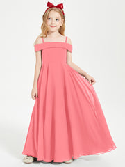 Off-the-Shoulder Dresses for Stylish Junior Bridesmaids Watermelon