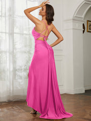 Sweetheart Rhinestone Sheath Dress With Slit Azalea