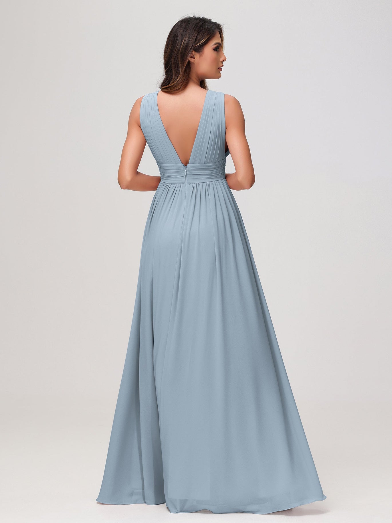 Dusty Blue Bridesmaid Dresses  BABARONI UK
