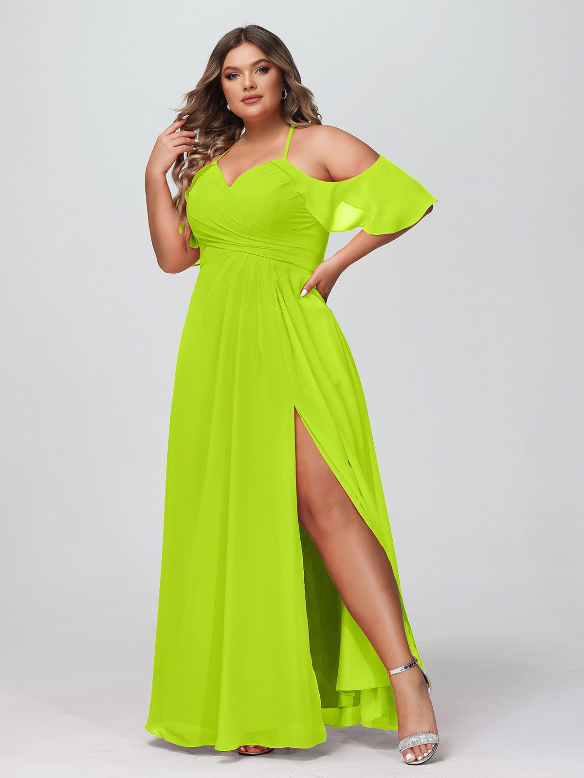 Lime green shop spaghetti strap dress