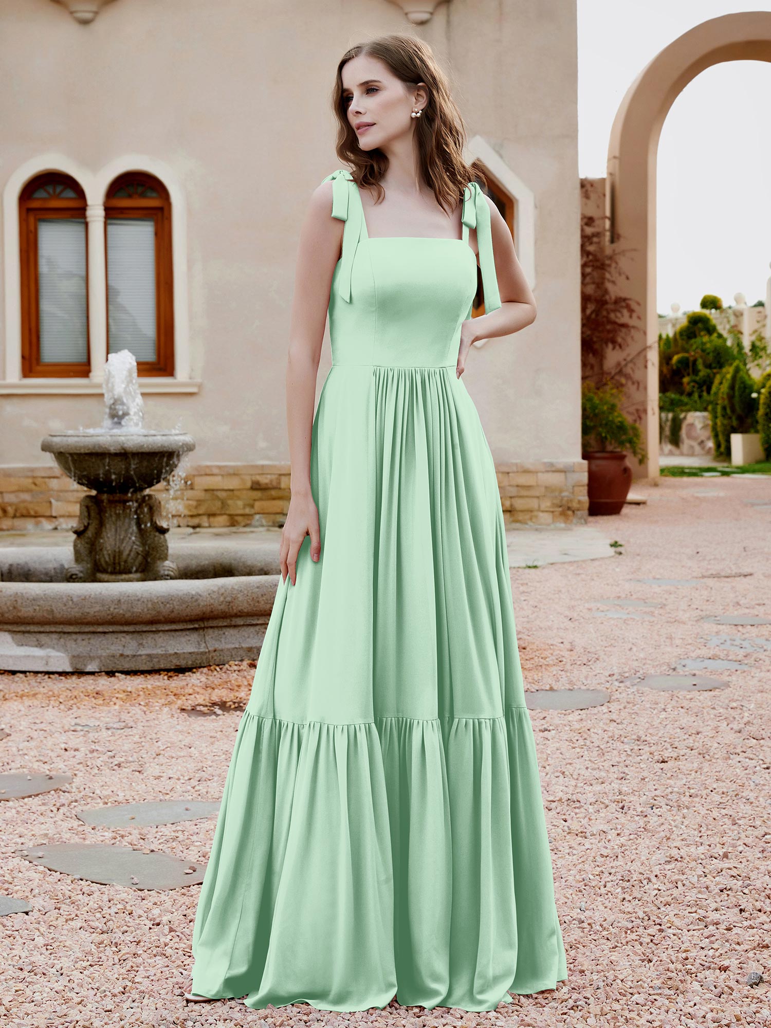 Fresh and Elegant Mint Green Bridesmaid Dresses BABARONI UK