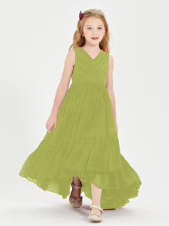 Cascading Skirt Boho Dresses for Junior Bridesmaids Clover