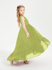 Cascading Skirt Boho Dresses for Junior Bridesmaids Clover