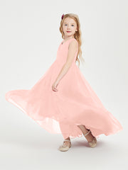 Cascading Skirt Boho Dresses for Junior Bridesmaids Coral